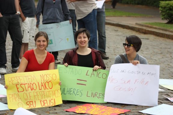 Minha participação na Marcha pelo Estado Laico de Belo Horizonte - setembro de 2011.